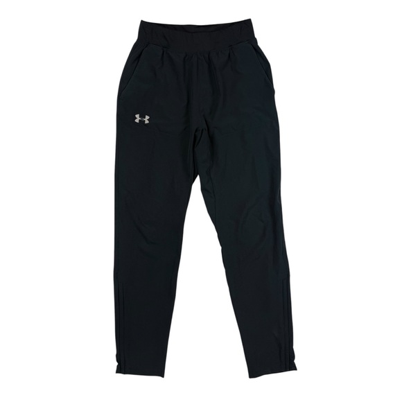Under Armour Pants - Under Armour HeatGear Storm Ankle Zip Black Fitted Training Pants Small
